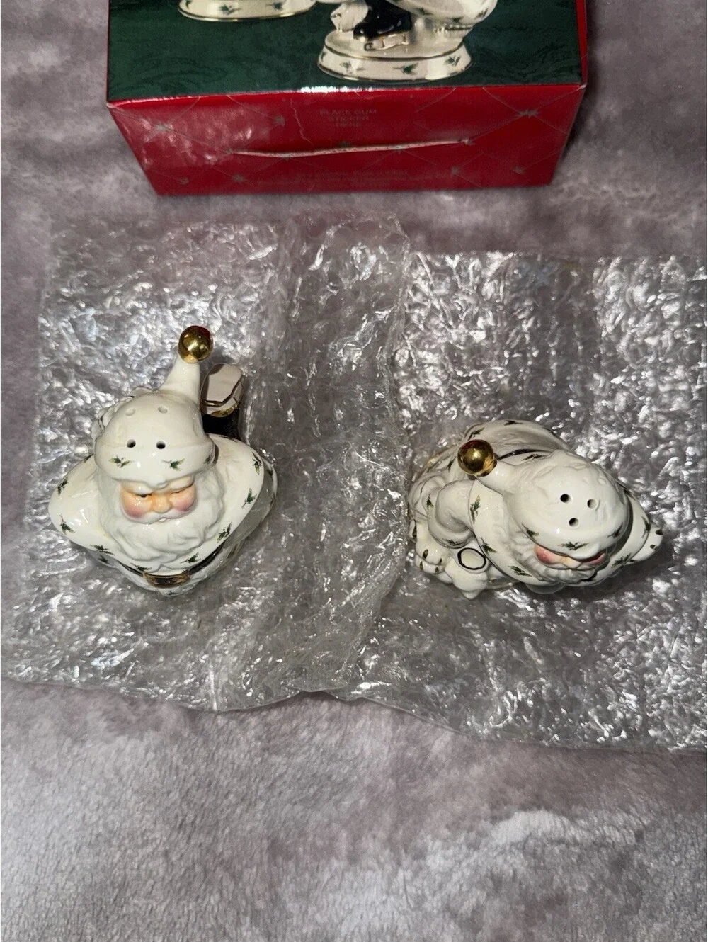 🎅🏻 Christmas Happy Holidays Salt And Paper Shaker Santa Clause Set